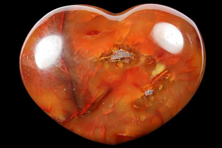 Colorful Carnelian Agate Heart #125821